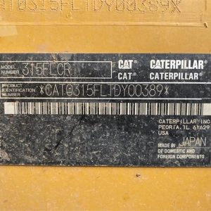 2016 CATERPILLAR 315F LCR