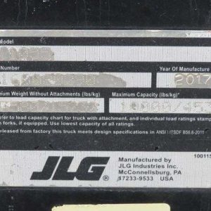 2017 JLG Telehandler 1055